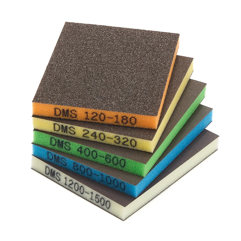 रंगीन दो तरफा सैंडिंग स्पंज